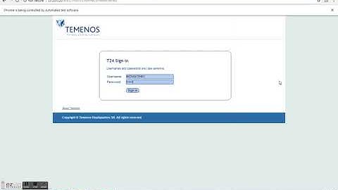 RAFT Test Automation T24 Demo Video