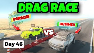 PORSCHE vs HUMMER Drag RACE!! | Who will win?? | Car For Sale Simulator 2023 | Your Tom | Day 46
