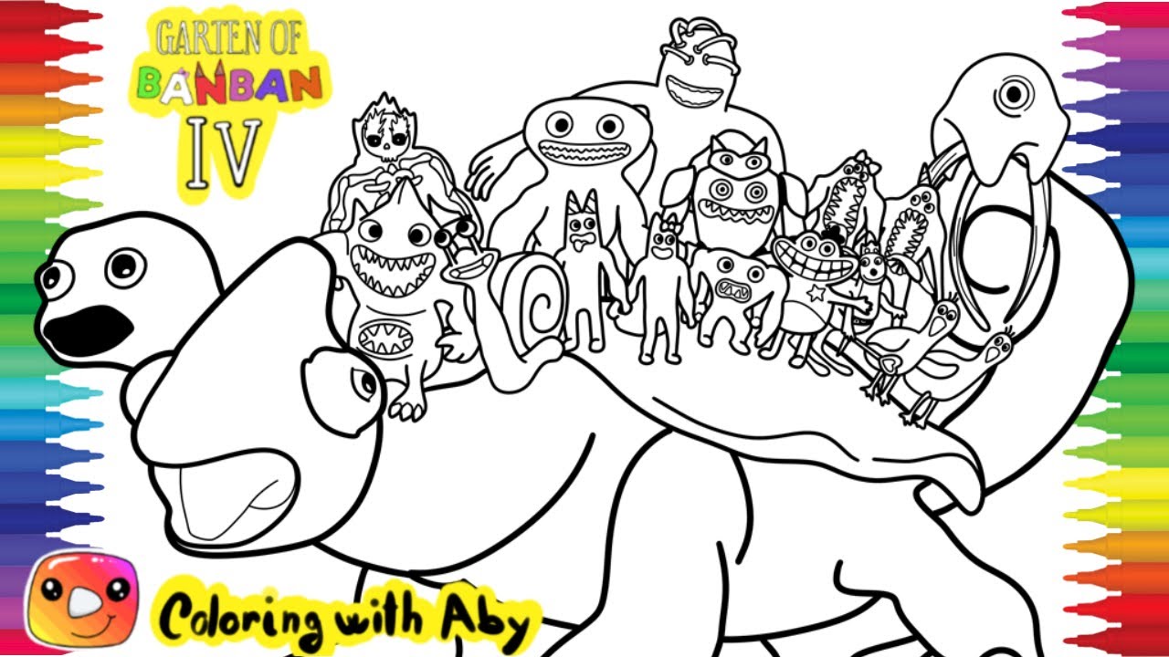 Garten Of Banban Chapter 3 New Coloring pages / How to Color All New  Monsters / Cartoon - On & On 