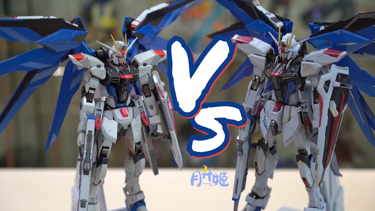 Bandai Metal Build Freedom Concept 2 VS Freedom, Side by Side!