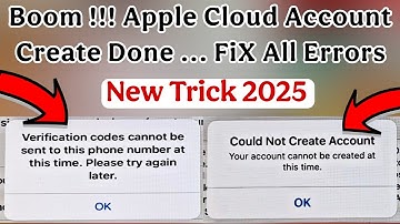 icloud Account Create Done FiX All Problem I iCould Not Create Account FiX I Verification Codes FiX