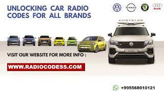Chrysler radio code  online T00AM
