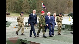King Charles III visits the Engineer Bridge Battalion 130