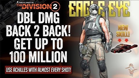 The Division 2 - With The *NEW* Achilles Pulse Gain Up To 100 MIL DMG With Back 2 Back Skills usage!