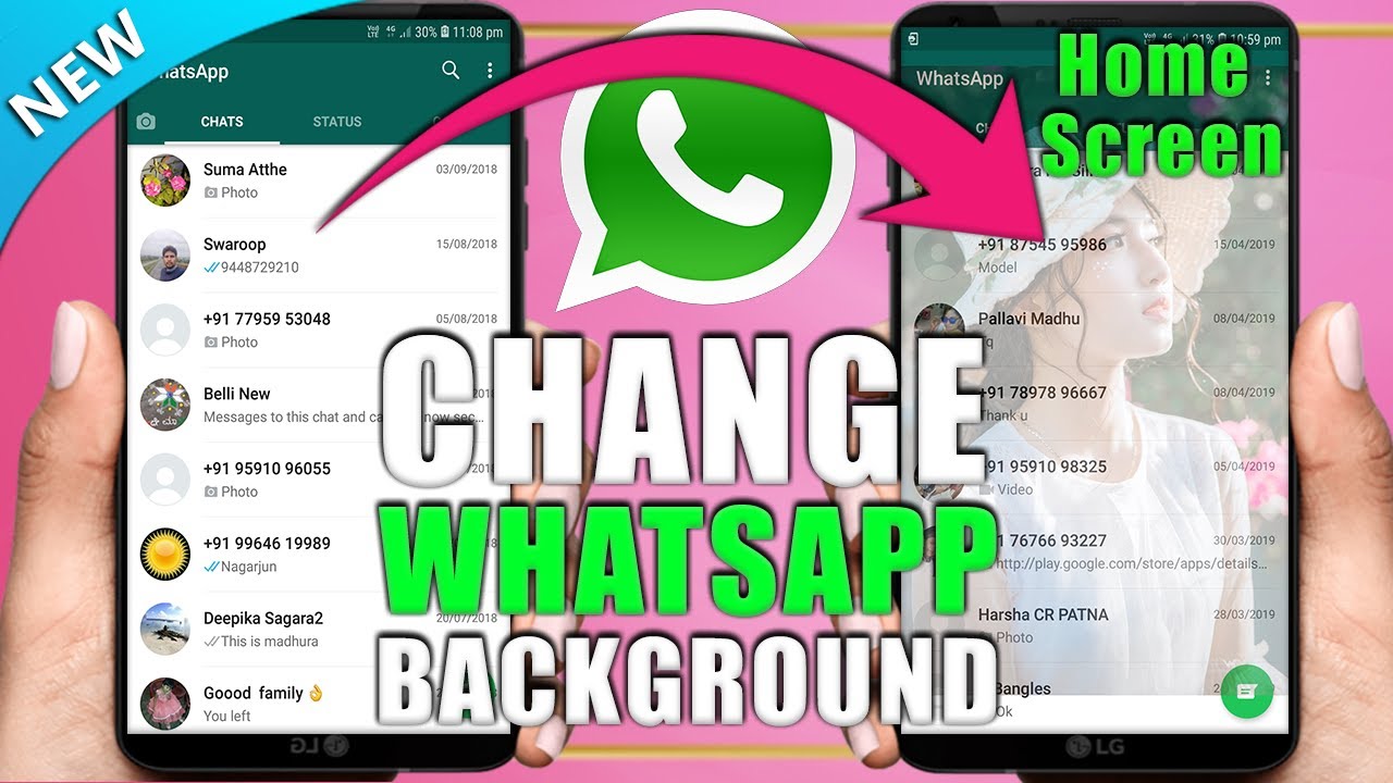 How To Change Whatsapp Background Wallpaper Change WhatsApp Home