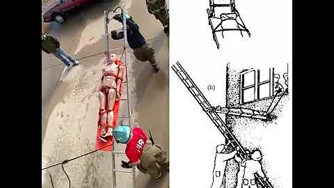 Ladder Hinge Rescue | A technique used by firefighters for people who cannot move