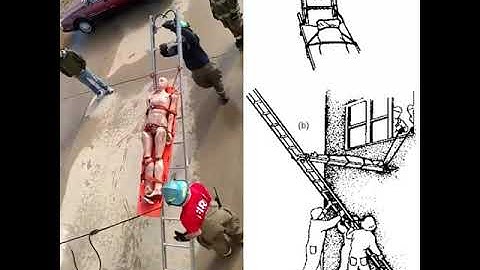 Ladder Hinge Rescue | A technique used by firefighters for people who cannot move