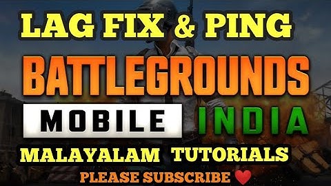 BGMI LAG FIX | PING FIX | MALAYALAM TUTORIALS