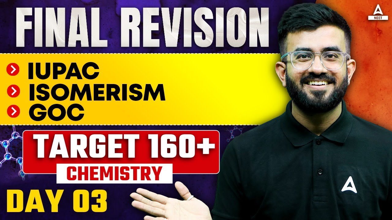 Final Revision | IUPAC, Isomerism & GOC | Day -3 | Nitesh Devnani