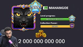 2 Trillion Coins - 3 Million Cash at Level 999 - World's Best Account - 8 ball pool