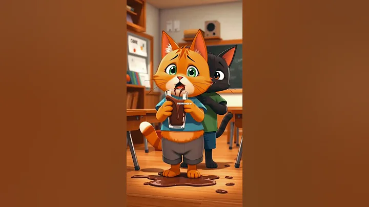 Watch the video about Chocolate Milk #ai #aicat #cat #catlover #kitty #kitten #funny #cute #cartoon #miaw