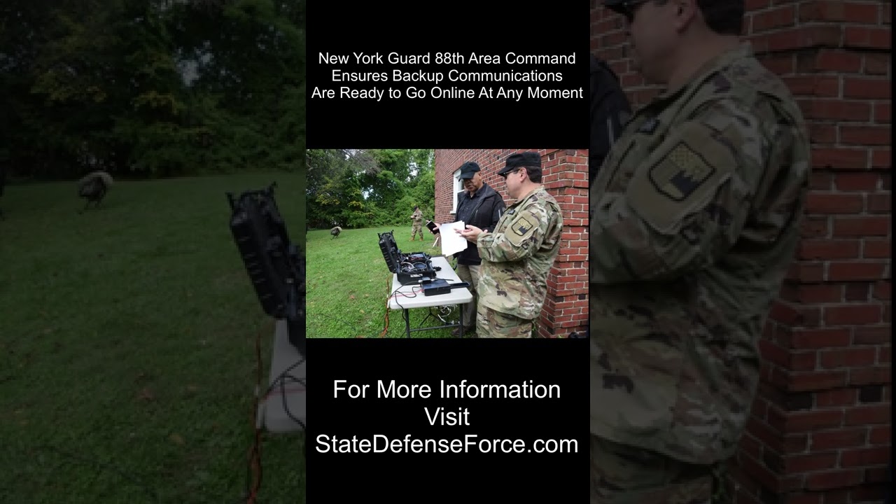 New York Guard 88th Area Command Ensures Backup Communications Are Ready to Go Online At Any Moment