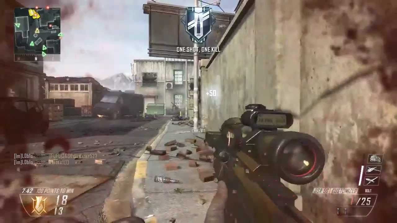 Rolling Quad Feed - DSR Black Ops 2 Sniping - L0blo