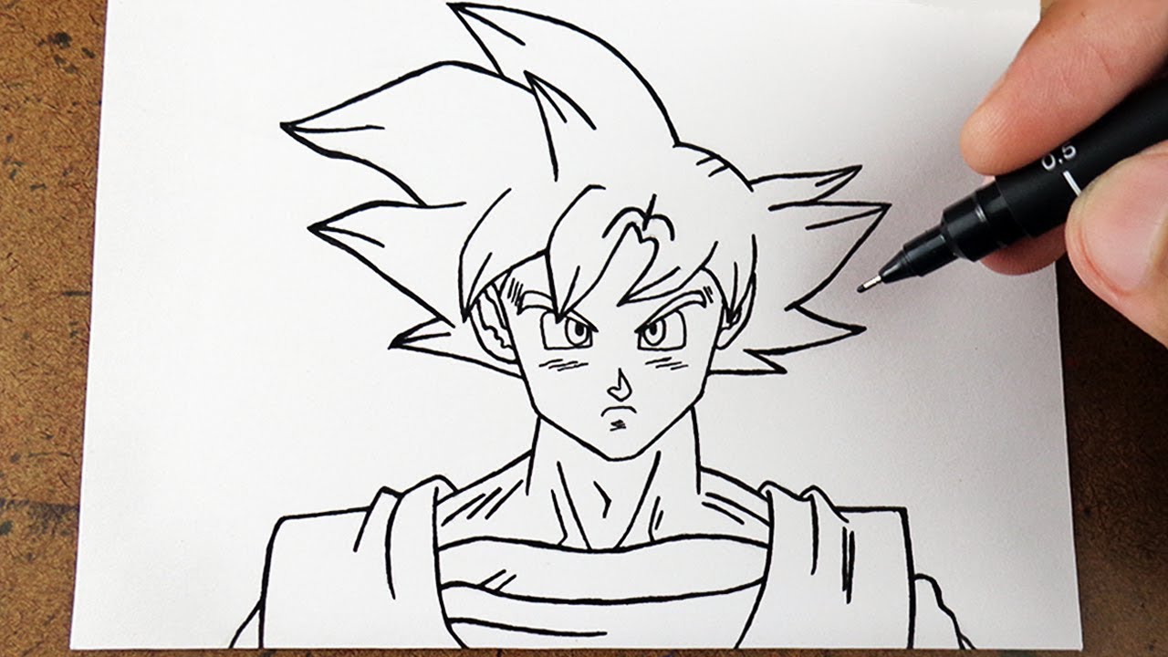 Não sei desenhar muito mais ta ai,Goku Ssj God