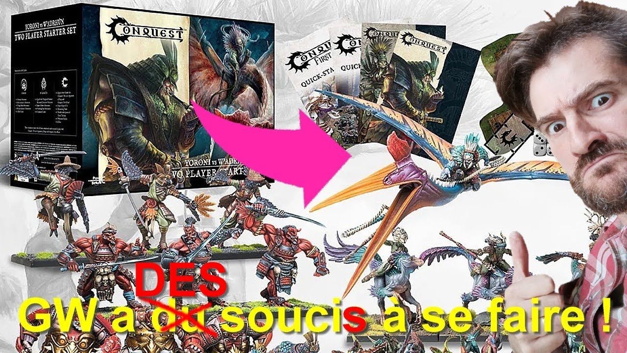 CONQUEST de PARABELLUM Unboxing starter 2 joueurs Yorini VS W'adrhun