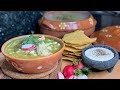 Pozole Verde Mexicano | Mexican Style Green Hominy Chicken Soup