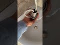 installation of a handwashing basin