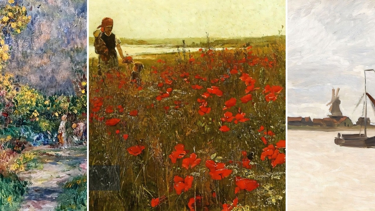 Impressionist Art TV — Silent Art Gallery · July 10 Afternoon | Leslie Breck · Poppies & others