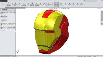 Solidworks Iron Man Mask Helmet tutorial