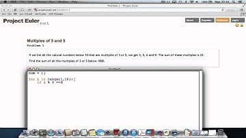 Project Euler Problem 1 Python