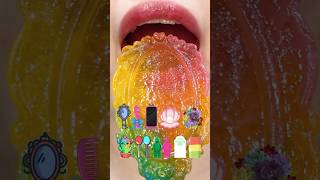 asmr EMOJI FOODRAINBOW KOHAKUTO 무지개 코하쿠토 eating sounds(sped up)