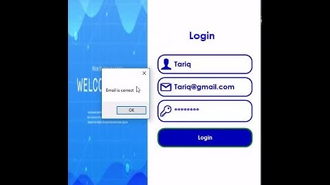 Validate an Email address using C# ( Login Form )