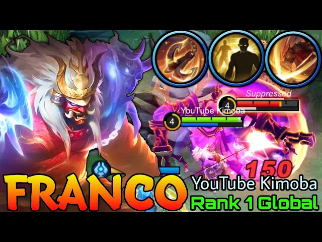 MVP Play Franco Annoying Hook Combo! - Top 1 Global Franco by YouTube Kimoba - Mobile Legends class=