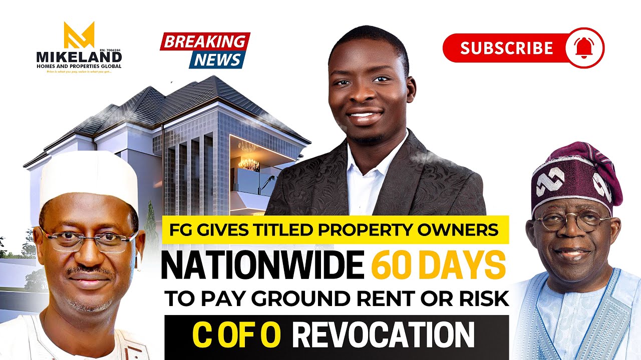 Days Deadline for Property Owners to Pay Ground Rent or Face Revocation ...