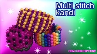 Multi Stitch Kandi Cuff