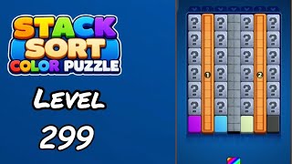 Stack Sort Color Puzzle Level 299 Walkthrough