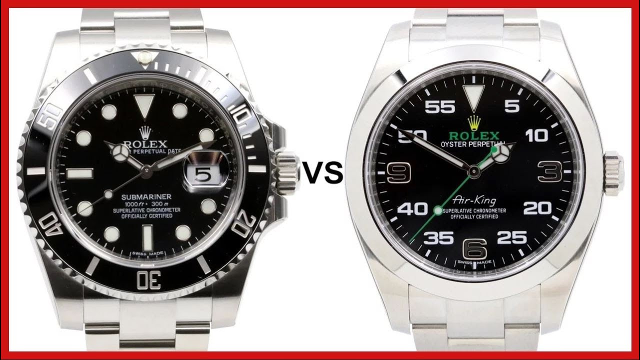 ▶ Rolex Submariner vs. 2016 Rolex Air-King Green - COMPARISON & REVIEW