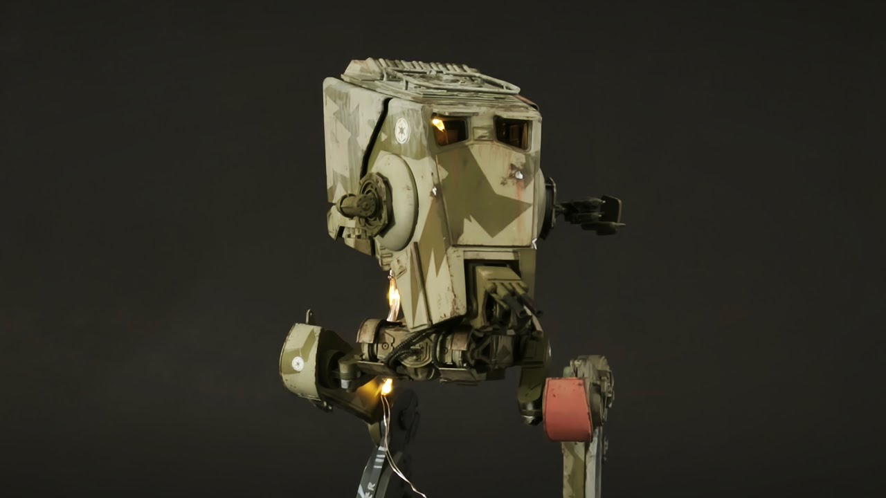 How To Build And Paint The Bandai 1/48 AT-ST - YouTube