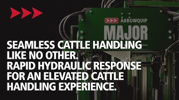 The Major Heavy-Duty | Hydraulic Squeeze Chute | Arrowquip Cattle Handling