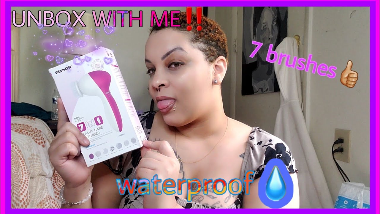 Unboxing my PIXNOR 7 in 1 Facial Cleansing Brush from Amazon🎁 YouTube