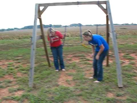 the almost destruction of the swingset