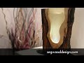 Epoxy L.E.D. lamp - poplar wood, clear epoxy and phosphorescent pigment Epoxy L.E.D. lamp - poplar wood, clear epoxy and phosphorescent pigment