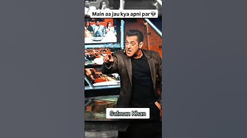 Me aa jau kya Apni par 🤨😌😡Salman Khan angry biggboss 😡#angry #attitude #salmankhan #shorts #biggboss