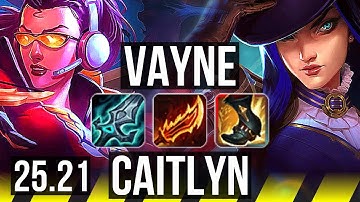 VAYNE & Rell vs CAITLYN & Alistar (ADC) | 19/1/5, Quadra, Legendary | EUNE Master | 25.21
