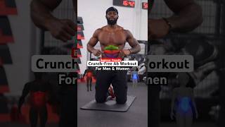 Crunch Free Ab Workout For Men & Women #fitness #gym #viral #youtubeshorts #shorts