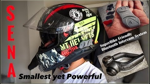 Sena 10R Bluetooth Motorcycle Communication System | Unboxing & Installation