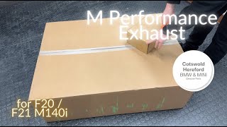 Genuine BMW F20 F21 M140i M Performance Exhaust with Chrome Tailpipes 18302425908 Unboxing
