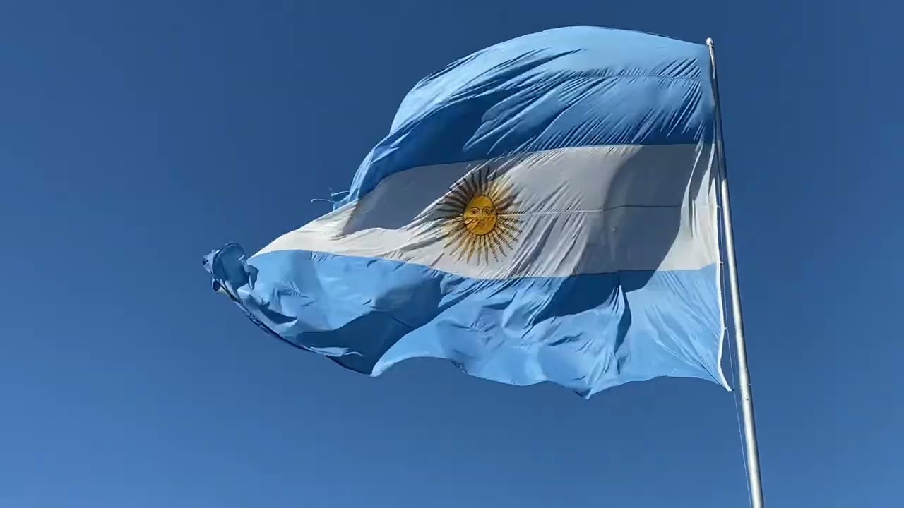 Bandera Argentina Flameando - 15 minutos