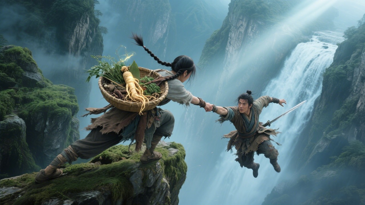 採藥少女無意間救下墜崖小夥，怎料他是無敵劍神丨Kungfu丨2025丨Donnie丨功夫丨動作#武俠 #辛芷蕾  #熱門 #movie #中國電視劇#许凯#赵丽颖#白鹿#景甜