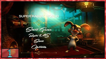 Super Rabbit World Gameplay - Android - Part1 Jump and RUN