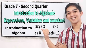 Introduction to Algebraic Expressions, Variables and Constant