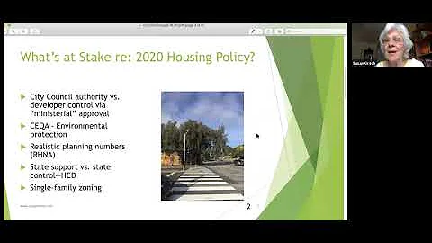 Susan Kirsch on California Housing Legislation in ...