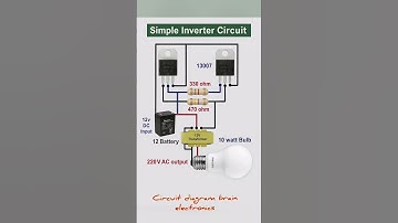 simple inverter circuit for beginners #invertercircuit #electronicproject