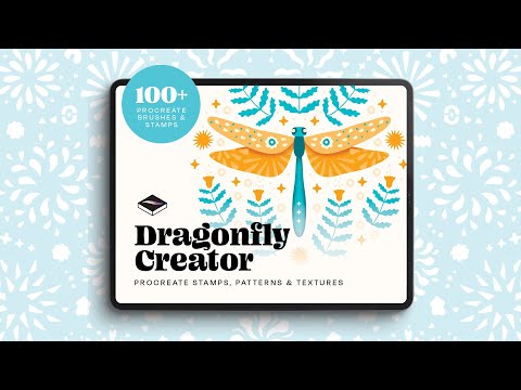 Dragonfly Creator for Procreate, a Brush Add-On by Pencil Twist (Thumbnail 2 of 11)