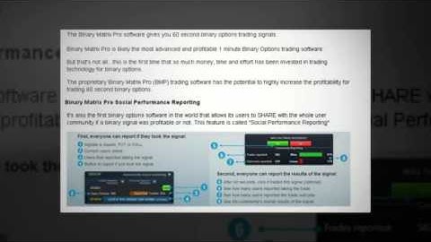 Binary Matrix Pro - Binary Options Trading Signals Software