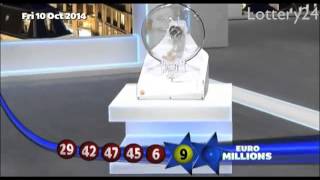 2014 10 10 Euro Millions Number and draw results
